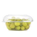 SafePro SC4-42C, 42 Oz Shallow Clear PET Square Containers, 140/CS. Lids Sold Separately.