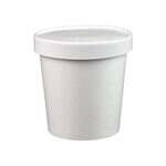 SafePro SP101, 16 Oz. White Paper Soup Containers Combo with Vented Lids, 250/CS