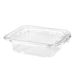 SafePro TE12 12 Oz Tamper Evident Clear Plastic Container with Hinged Lid, 240/CS