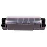 San Jamar BD4005S, Dome Kolor-Cut Domed Garnish Center, (1)2 Qt, (4)1 Pint, (2) Straw Caddies