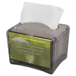 San Jamar H4003TBK, Black Pearl Venue Tabletop Interfold Napkin Dispenser with Advertisement Slot