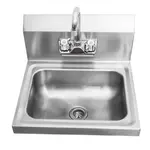 Sapphire SMHS-02, 12-Inch Stainless Steel 9x9x4-Inch Bowl Size Open Sided Wall Mounted Hand Sink