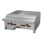 Sierra SRMG-24, 24-Inch Heavy-Duty Manual Gas Griddle with 2 Burners, 46,000 BTU (Discontinued)