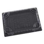 Songran Trading ST-3-008B, 6.5x4.5x1-Inch Black Sushi Containers Combo, 500/CS
