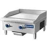 Standard Range SR-G24-M, 24-Inch Countertop 2 Burner Gas Griddle with Manual Control - 60,000 BTU