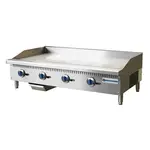 Standard Range SR-G48-M, 48-Inch Countertop 4 Burner Gas Griddle with Manual Control - 120,000 BTU