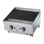 Star Manufacturing 8H-6024CBF, 24-Inch Star-Max Countertop Lava Rock Gas Charbroiler