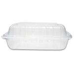 Sure Earth 113963, 8x8-Inch 1-Compartment MFPP-Like Plastic Hinged Container, 200/CS