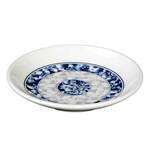 Thunder Group 1004DL 4 Oz 4.5 Inch Diameter Asian Blue Dragon Melamine Plate, DZ