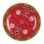 Thunder Group 1006TR 6 Inch Asian Longevity Melamine Round Plate, DZ