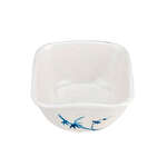 Thunder Group 1035BB 6 Oz 3.38 Inch Asian Blue Bamboo Melamine Round White Vegetable Dish, DZ