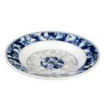 Thunder Group 1109DL 10 Oz 9.25 Inch Diameter Asian Blue Dragon Melamine Round Soup Plate, DZ