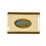 Thunder Group 1503J 6.75 x 4.5 Inch Asian Wei Melamine Rectangular Bamboo Plate, DZ