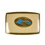Thunder Group 1504J 6.75 x 4.5 Inch Asian Wei Melamine Rectangular Medium BBQ Plate, DZ