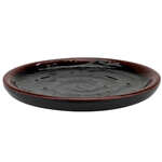 Thunder Group 1814TM 14 Inch Asian Tenmoku Melamine Lotus Shape Plate, DZ