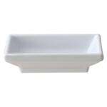 Thunder Group 19001WT 2 Oz 3.75 x 2.5 Inch Western Classic White Melamine Rectangular Sauce Dish, DZ