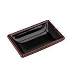 Thunder Group 1901TM 2 Oz 3.75 x 2.5 Inch Asian Tenmoku Rectangular Melamine Sauce Dish, DZ