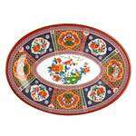 Thunder Group 2014TP 14 x 10 Inch Asian Peacock Melamine Oval Platter, DZ