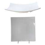Thunder Group 24007WT 7.38 Inch Western Classic White Melamine Flare Plate, DZ