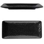 Thunder Group 24110BK 11.25 x 5 Inch Western Classic Black Melamine Rectangular Plate, DZ