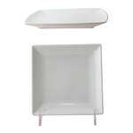 Thunder Group 29004WT 4.5 Inch Western Classic White Melamine Square Plate, DZ