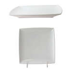 Thunder Group 29006WT 6 Inch Western Classic White Melamine Square Plate, DZ