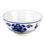 Thunder Group 3004TB 12 Oz 4.8 Inch Asian Lotus Melamine Round Rice Bowl, DZ
