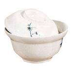 Thunder Group 3201CBB 5.25 Inch Asian Blue Bamboo Melamine White Lid for a Noodle Bowl, DZ