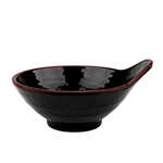 Thunder Group 3601TM 5 Oz 4.8 x 4.25 Inch Asian Tenmoku Round Melamine Dip Bowl, DZ