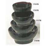 Thunder Group 3707TM 23 Oz 6.5 Inch Asian Tenmoku Round Melamine Wave Soup Bowl, DZ