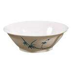 Thunder Group 5008BB 35 Oz 8 Inch Asian Blue Bamboo Melamine Round Special Deep White Bowl, DZ