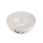 Thunder Group 5206BB 25 Oz 5.8 Inch Asian Blue Bamboo Melamine Round Rice White Bowl, DZ