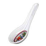 7002TP.5 Oz 4.75 x 1.38 Inch Asian Peacock Melamine Small Chinese Spoon, DZ