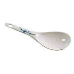 Thunder Group 7005BB 1.5 Oz 8.25 x 2.75 Inch Asian Blue Bamboo Melamine White Rice Ladle, DZ