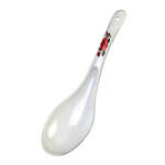 Thunder Group 7007TL 2.5 Oz 8.75x2.75-Inch Asian Melamine White Thailand Ladle/Spoon, DZ
