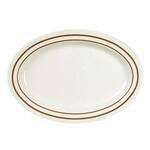 Thunder Group AD222AA 24 Oz 12 x 9 Inch Western Arcadia Oval Melamine Beige Platter, DZ