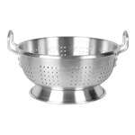 Thunder Group ALHDCO101, 12 Qt Heavy Duty Aluminum Colander with Base and 2 Handles, Round