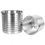 Thunder Group ALSKBK006, 32-Quart Aluminum Cylindrical Steamer Basket for ALSKSP006