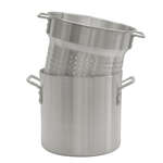 Thunder Group ALSKPC112, 12-Quart Aluminum Pasta Cooker Set With Mirror Finish