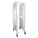 Thunder Group ALSPR020, 20-1/4"x26"x69-1/4" 20-Tier Pan Rack with 4 Casters (2 Locking, 2 Regular), K/D