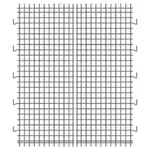 Thunder Group CMSC0036B, Security Cage Back Panel, Fits 1836/2436, 2pc/set