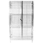 Thunder Group CMSC183663, 18x36x63-inch Security Cage Only, Heavy Duty, Chrome Finish