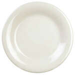 Thunder Group CR006V 6.5 Inch Western Ivory Wide Rim Melamine Plate, DZ