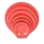Thunder Group CR009RD 9.25 Inch Western Orange Wide Rim Melamine Plate, DZ