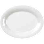 Thunder Group CR209W 9.5 x 7.25 Inch Western White Melamine Platter, DZ