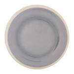 Thunder Group DM010H 10.5 Inch Western Graham Gray Melamine Round Wide Rim Plate, DZ