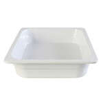 Thunder Group GN1122W, Half Size 2 1/2-Inch Deep Melamine Anti-Jam Food Pan, White