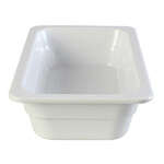 Thunder Group GN1142W, 1/4 Size 2 1/2-Inch Deep Melamine Anti-Jam Food Pan, White
