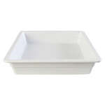 Thunder Group GN1232W, 2/3 Size 2 1/2-Inch Deep Melamine Anti-Jam Food Pan, White
