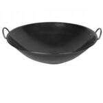 IRWC005, 28.75x8.5-inch Steel Curved Rim Wok with 2-inch Handle, EA